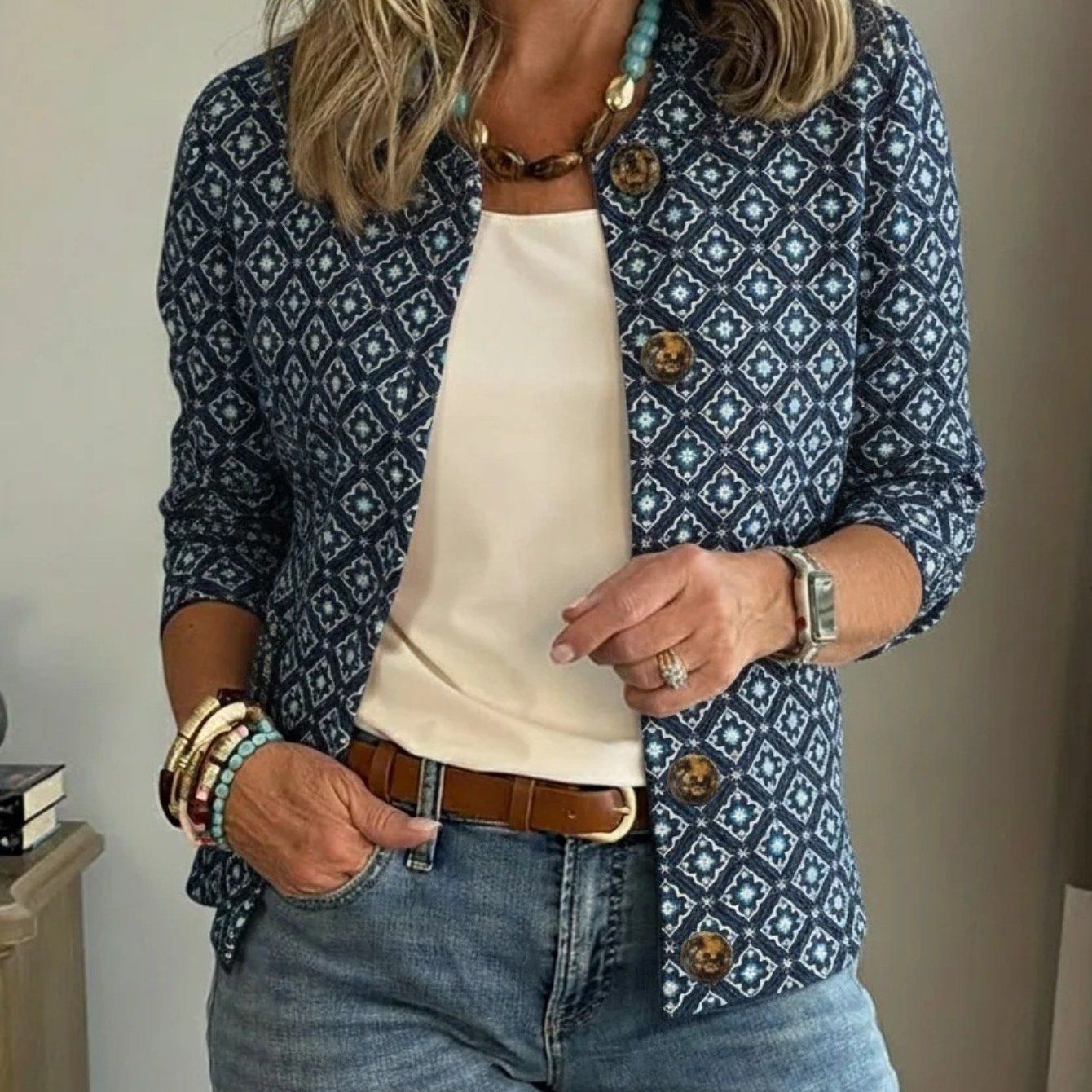 CLEARANCE SALE🔥 Casual Lapel Pocket Solid Color Jacket