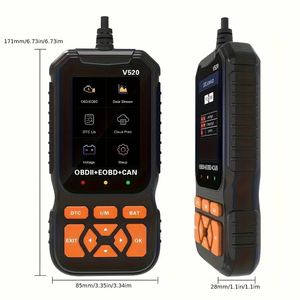 Scanner Car Diagnostic Tool, Code Reader with Live Data Stream