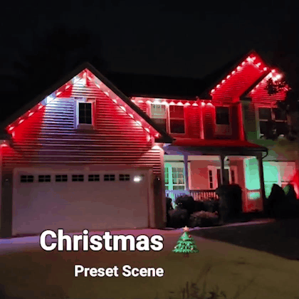 Permanent outdoor lights for every season