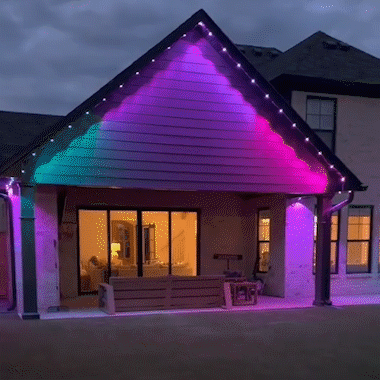 Rainbow permanent outdoor lights