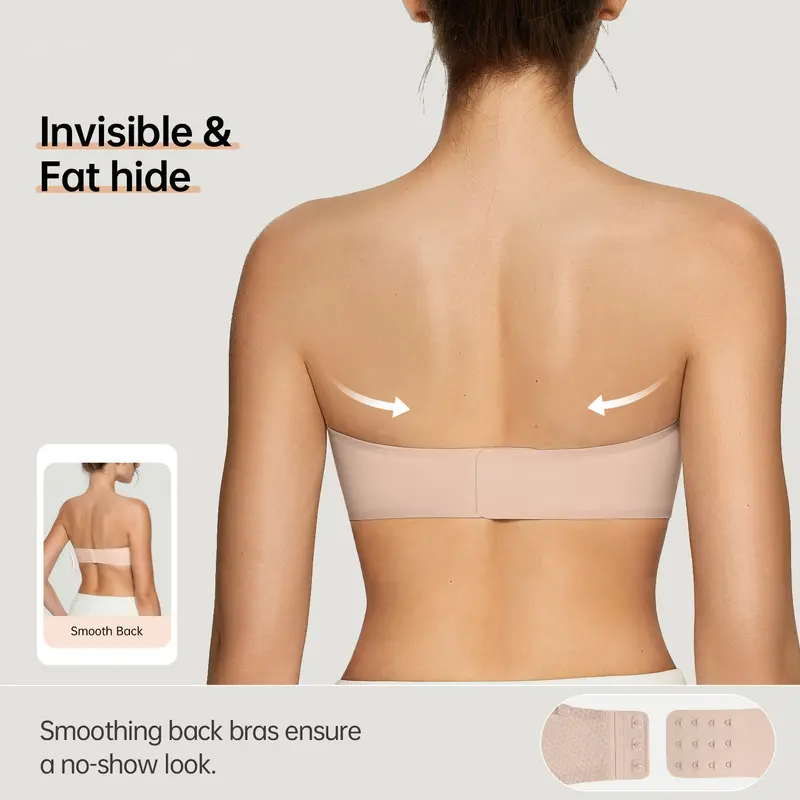 Final 3 Hours: 60%OFF🔥  Womens Strapless Bras Push Up Bandeau Bra