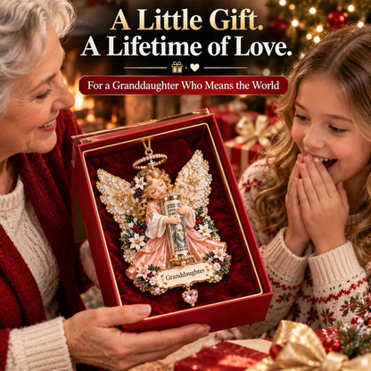 👼💵 3D Angel Christmas Cash Gift Ornament – Holiday Money Holder Keepsake ✨