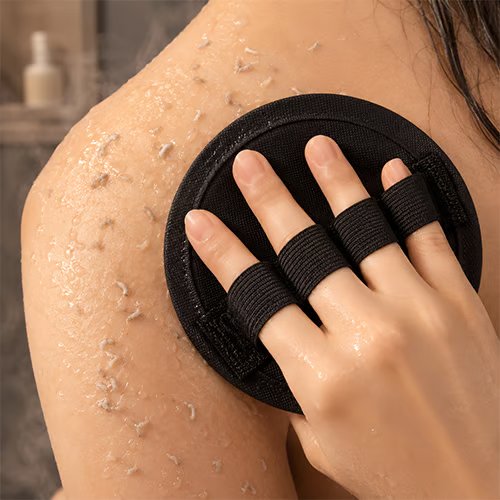 Soft Rubber Shower Scrubber for Efficient Cleansing Body, Gentle Exfoliating Bath Brush for All Kinds of Skin and more Cleaning