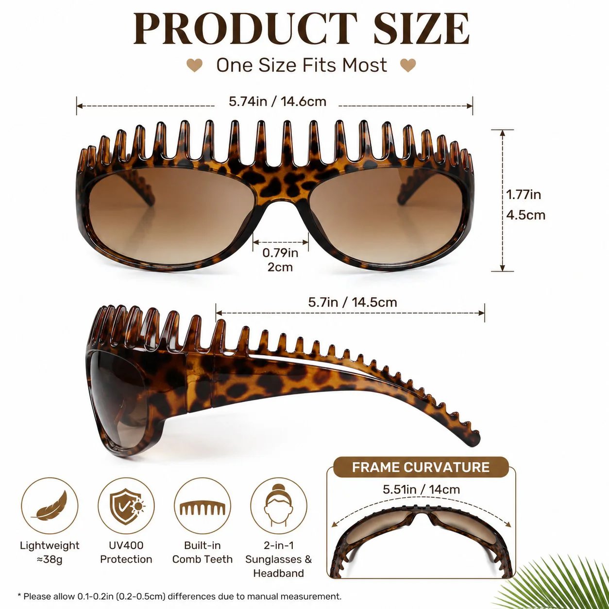 🕶2-In-1 Tortoiseshell Headband Sunglasses