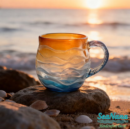Best Gifts🎁 from Sea Sunset🌅 Wave Artisan Mug🌊