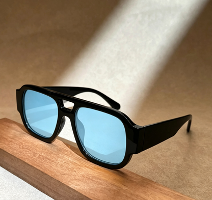 Stylish Aviator Sunglasses for Men and Women ,Trendy Rectangular Shape, Fashionable Design, Perfect for Outdoor Activities and Everyday Wear