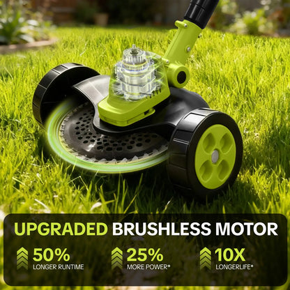 🔥HOT SEAL 3-in-1 Cordless Lawn Mower with 2×21V Batteries, German Quality Lightweight Grass Trimmer & Edger for Small to Medium Gardens