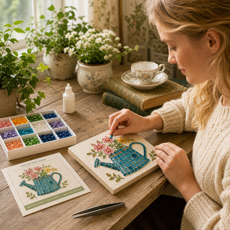 Watering Can Mosaic Art Kit