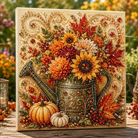 💐 Fall Floral Watering Can