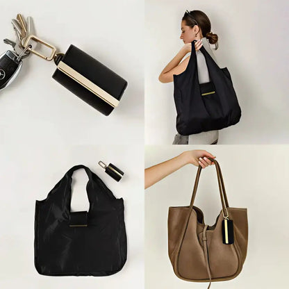 Keychain Storage Pouch, Large-Capacity Eco-Friendly Cloth Bag, Convenient Shopping Bag, Keychain, and Accessories Pouch