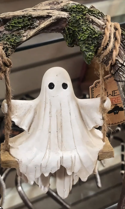 🔥Early Halloween Offer👻2026 Swinging Shadows: Ghost on a Tree Swing