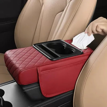 ✨Multifunctional PU Leather Car Armrest Box Mat– Universal Fit for Any Vehicle