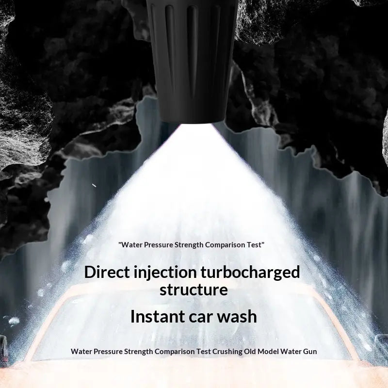 Six-Function Spray Gun Car Wash Hose, Anti- Aging, Explosion-Proof, Anti-Tangling, Quick- Connect Buckle, Car Wash and Watering Spray Gun