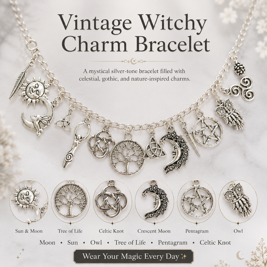 ✨Vintage Witchy Charm Bracelet