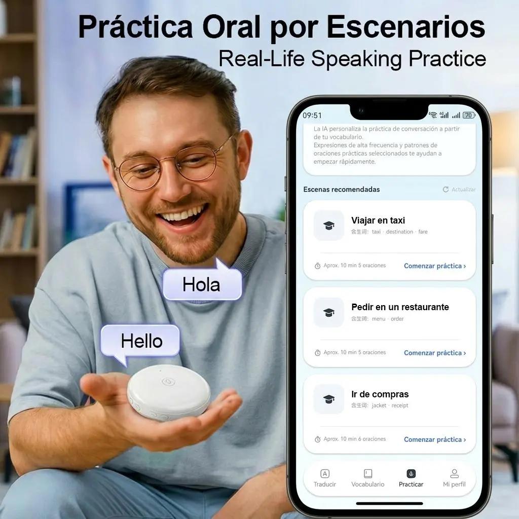 ✨✨Spanish & English Practice Companion – Supports 108 Languages