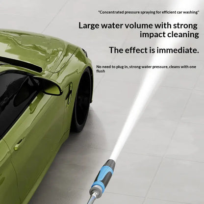 Six-Function Spray Gun Car Wash Hose, Anti- Aging, Explosion-Proof, Anti-Tangling, Quick- Connect Buckle, Car Wash and Watering Spray Gun