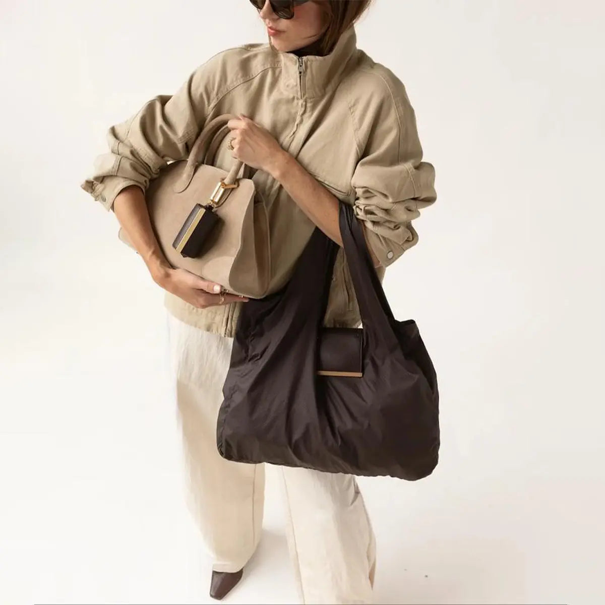 Keychain Storage Pouch, Large-Capacity Eco-Friendly Cloth Bag, Convenient Shopping Bag, Keychain, and Accessories Pouch