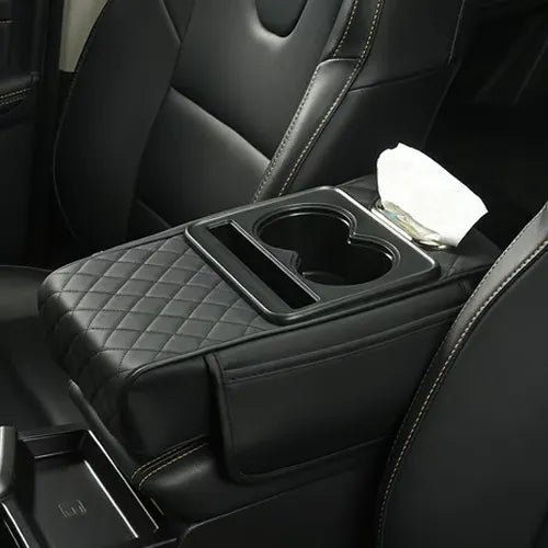 ✨Multifunctional PU Leather Car Armrest Box Mat– Universal Fit for Any Vehicle