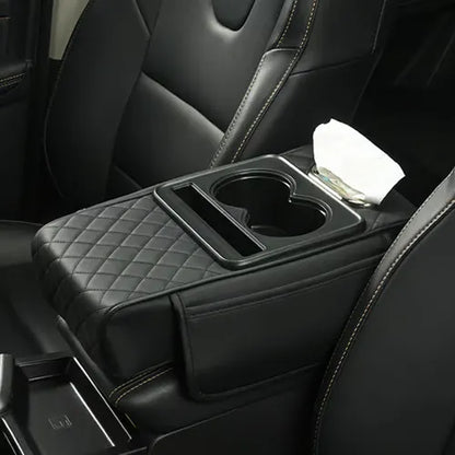 ✨Multifunctional PU Leather Car Armrest Box Mat– Universal Fit for Any Vehicle
