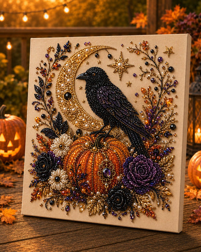 💥 Last Day 48% OFF – 👻✨ Halloween Pearl Art DIY Kit – Turn Tiny Pearls into Spooky-Cute Magic