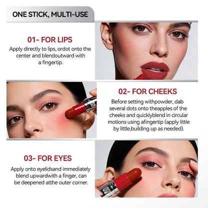 MOOD GLIDER LIP & BLUSH STICK - Dual Function Compact Makeup Stick for Lips and Cheeks