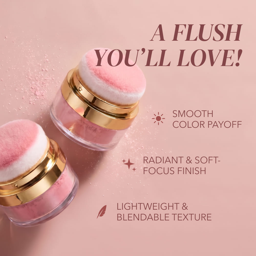 Pat Puff Powder Blush | Lazy Blush Makeup