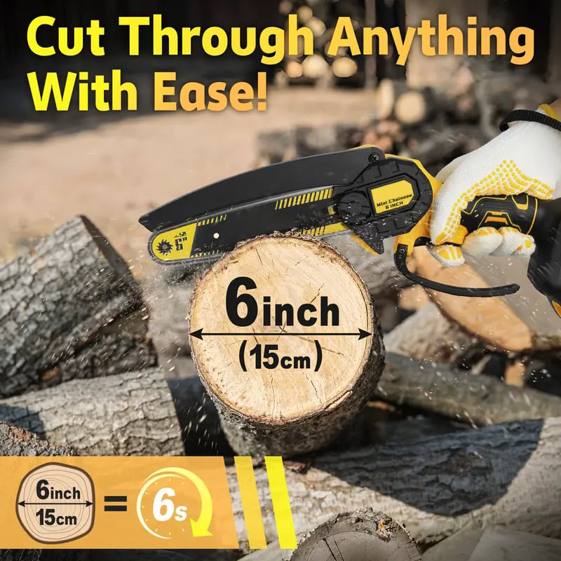 🌳2026 Pro Edition – 5-Cell Battery & Spare Chain for Tree Trimming ⚡