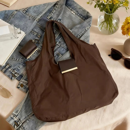 Keychain Storage Pouch, Large-Capacity Eco-Friendly Cloth Bag, Convenient Shopping Bag, Keychain, and Accessories Pouch
