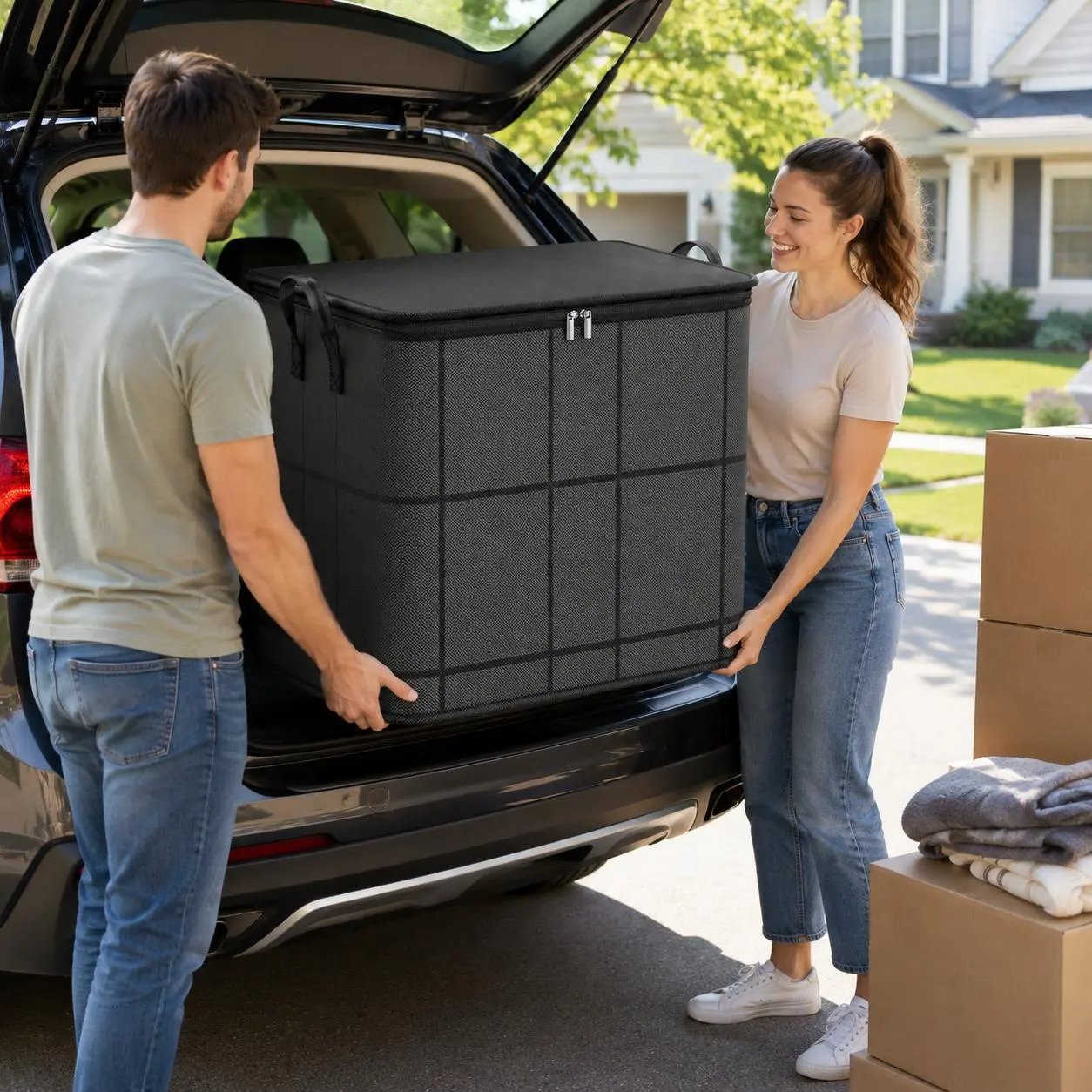 💥70% OFF Factory Clearance –📦Foldable Storage Tote – Waterproof, Dustproof, Big & Portable 🌟