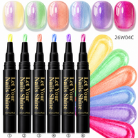 6-Color Polarized One-Step Gel Pen - C