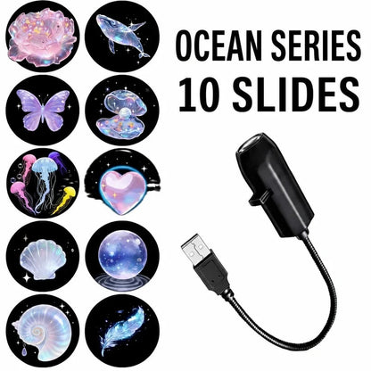 Plug-&-Play HD Christmas Projector – 6 or 10 Festive Scenes