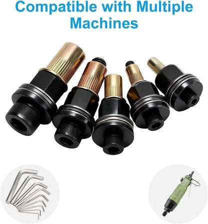 Head Rivet Nut Tool, M3 M4 M5 M6 M8 Rivnut Kit, Carbon Steel Rivnut Set,