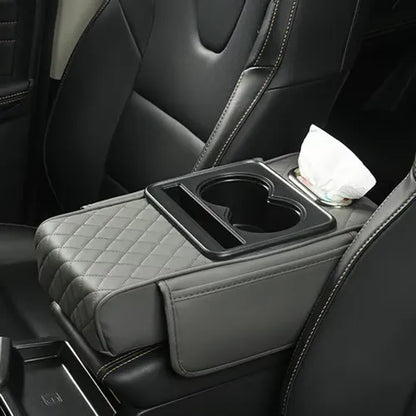 ✨Multifunctional PU Leather Car Armrest Box Mat– Universal Fit for Any Vehicle