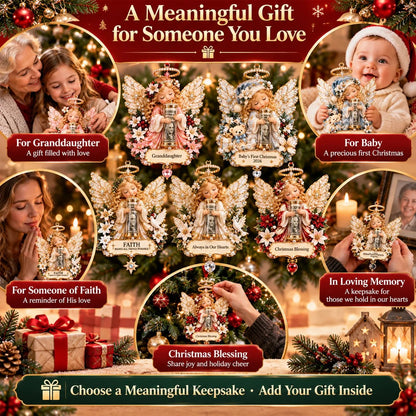👼💵 3D Angel Christmas Cash Gift Ornament – Holiday Money Holder Keepsake ✨