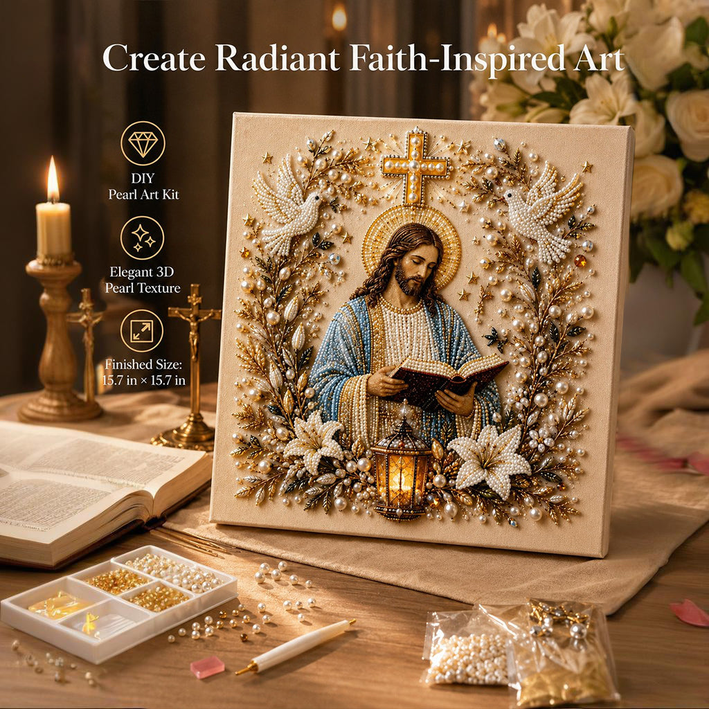 🔥LAST DAY 59% OFF -🙏Christian DIY Pearl Art Set