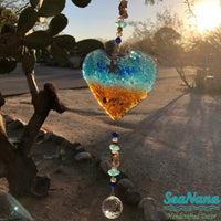 Ocean-Heart-Beach Suncatcher