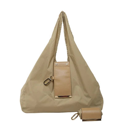 Khaki foldable keychain tote