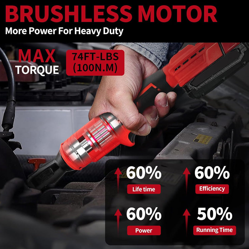 🔧 60% OFF NOW! 🔥 3/8" Brushless Cordless Ratchet Wrench Set – High torque & rechargeable – 4-socket kit, ideal for car repair or tight spaces – powerful and portable 🚗