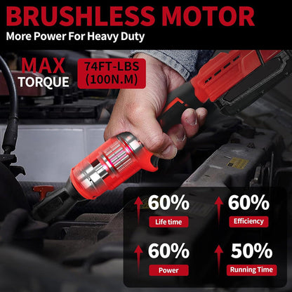 🔧 60% OFF NOW! 🔥 3/8" Brushless Cordless Ratchet Wrench Set – High torque & rechargeable – 4-socket kit, ideal for car repair or tight spaces – powerful and portable 🚗