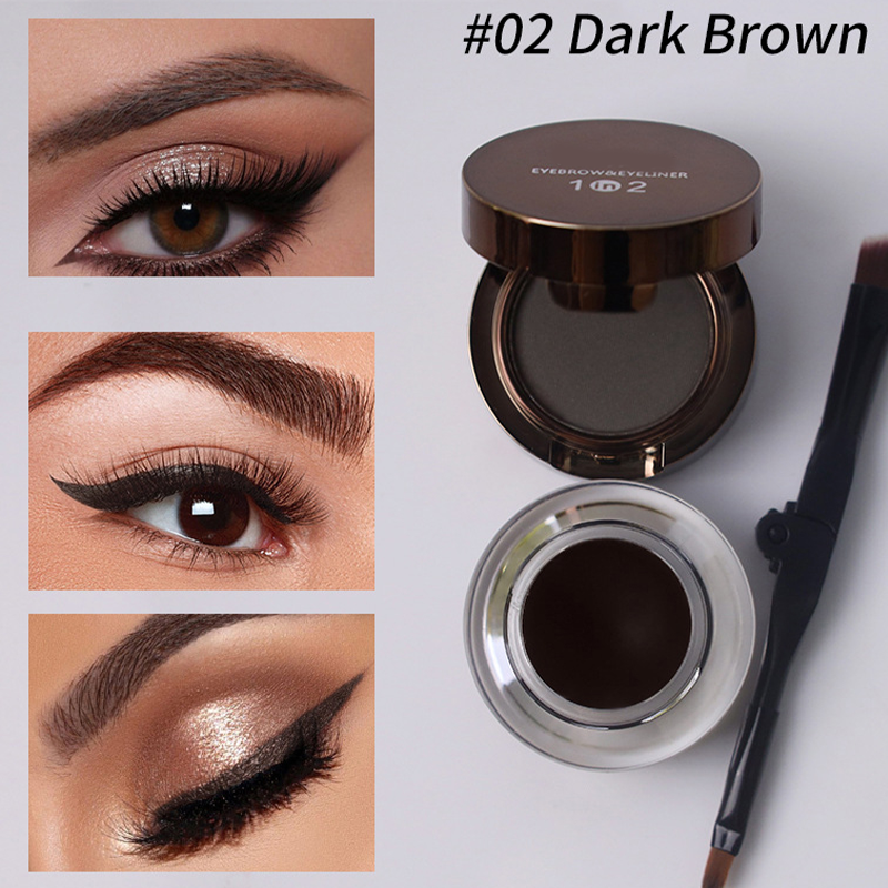 💧 Waterproof & Smudge-Proof! 2-in-1 Eyeliner & Brow Gel for a Flawless Look in Seconds. ✨
