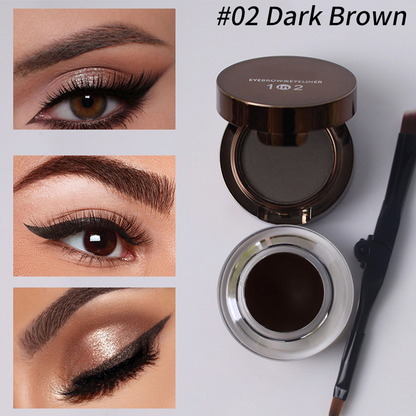 💧 Waterproof & Smudge-Proof! 2-in-1 Eyeliner & Brow Gel for a Flawless Look in Seconds. ✨