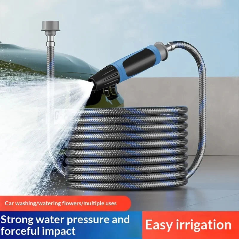 Six-function spray nozzle and hose