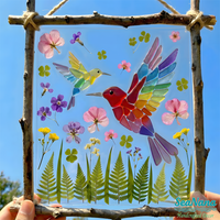 Sea Glass Bird Hanging Painting