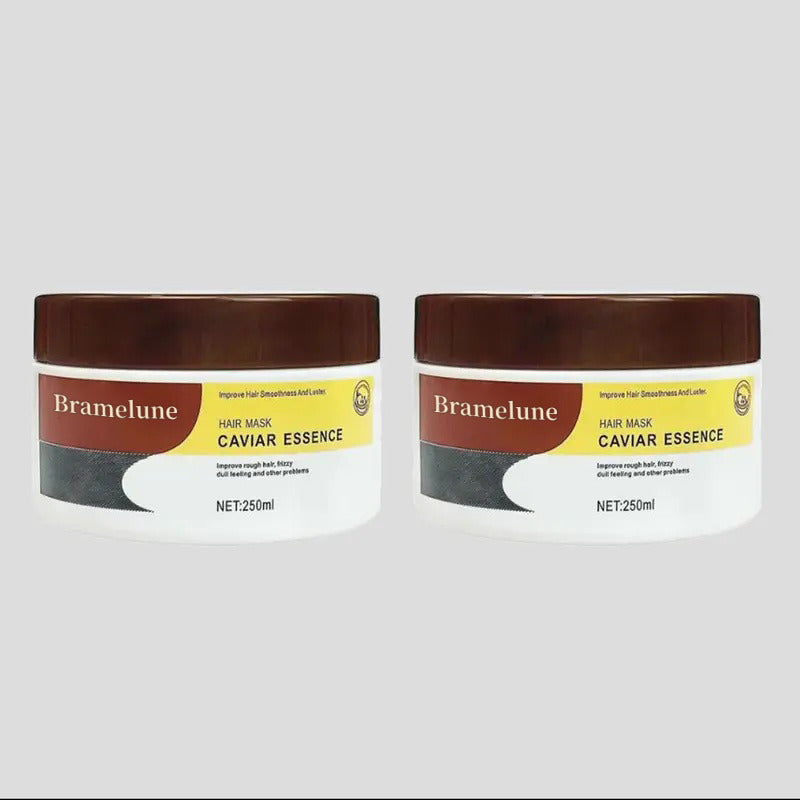 Two jars of caviar essence hair mask